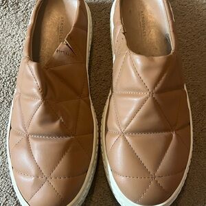 AEROSOLES Quilted Brown Slip-On Shoes